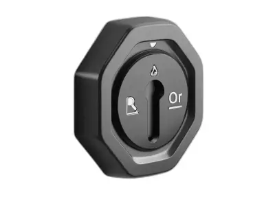 Hexagonal Keyhole Control Panel Low-poly 3D model