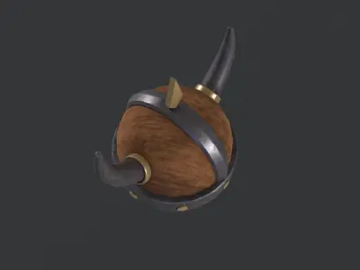 Viking helmet v0001 Free low-poly 3D model