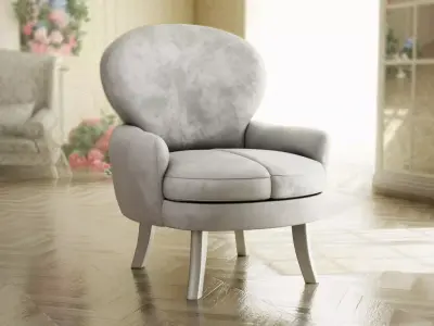 Furniture Accent Chairs Bohemian 018 Low-poly 3D model