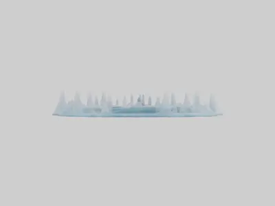 Ice maze Model Low-poly 3D model