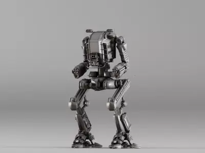 S00014 Light Tactical Combat Mech 3D model