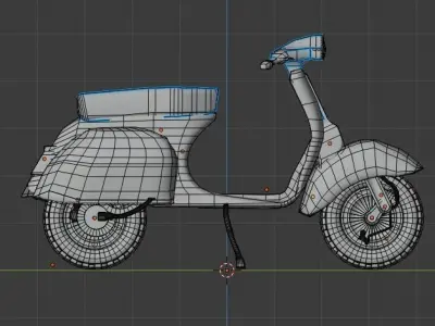  Vespa Scooter  Free 3D model