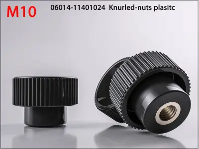 3D Nuts M10 06014-11401024  Knurled-nuts plasitc 3D Print Model 3D print model