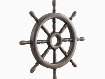 Vessel Wheel 06 Low-poly 3D model