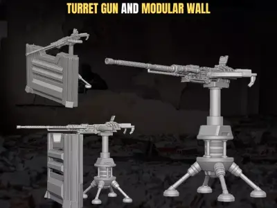 Defence Playset For Action Figures 3D print model