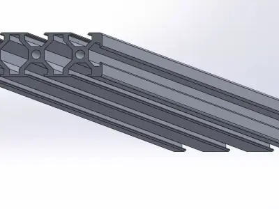 V-Slot 2060 Aluminum Profile Engineering Standard 3D model  3D model