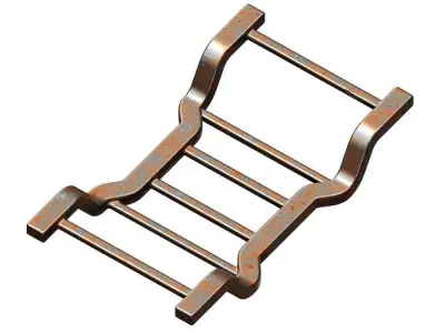 Rusty Vehicle Chassis 3D model