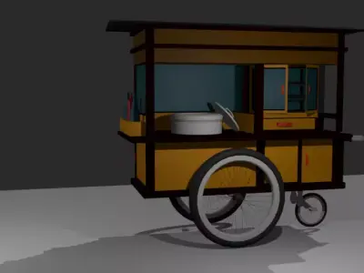 Project Gerobak 3D model