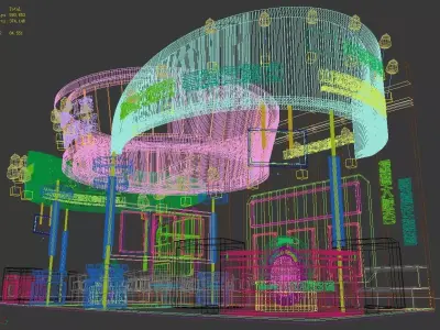 Exhibition - Area -5X15-3DMAX2011-52 3D model