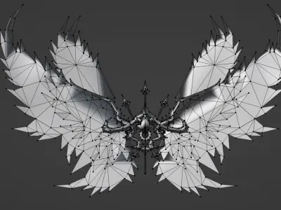 Arcangel Wing Free low-poly 3D model