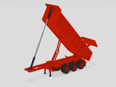 Rock Body Tiper Low-poly 3D model