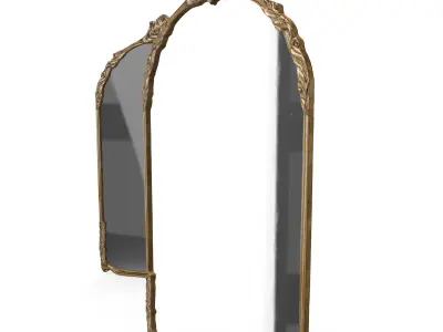 Antique Frame Mirror Low-poly 3D model