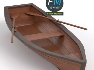 Rowing boat 2 3D model