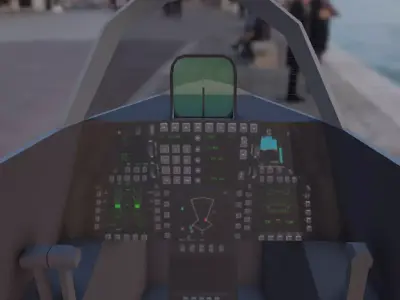 F-14 Tomcat Low-poly 3D model
