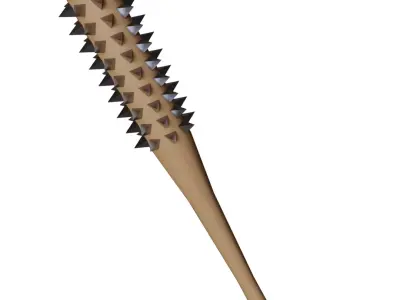 Spiky Club Low-poly 3D model