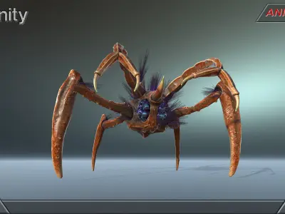  Alien Extraterrestrial Creature 03 Low-poly 3D model