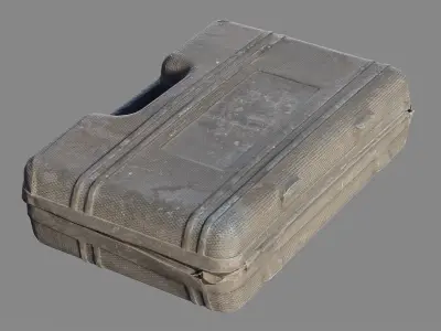 Plastic tool case Low-poly 3D model