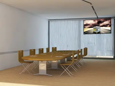 Office scene Max 2011 2010 3D model