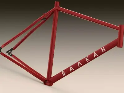 Bicycle frame 3D model