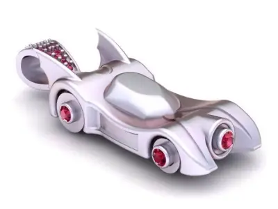 Batman Car Pendant 3D Printable Model 3D print model purchase