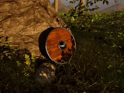 Medieval Shield- UE5 Ready Free 3D model