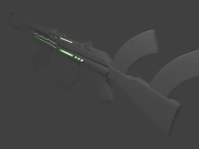 Modified AK47 3D model