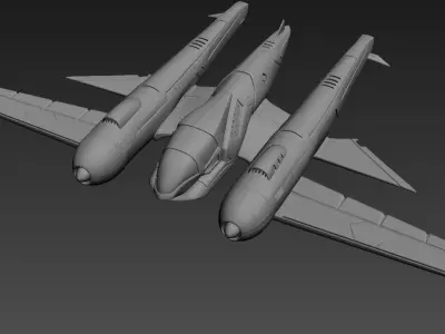 3D FIGHTER JET  3D model