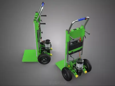 ELECTRIC POWER MOTOR HAND TRUCK HANDTRUCK STAIR CLIMBER CLIMBING 3D model