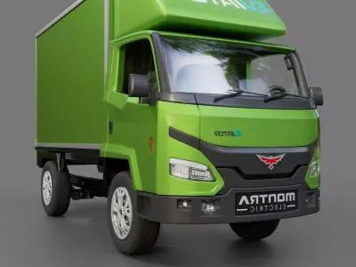 Montra Electric Eviator Truck Free 3D model