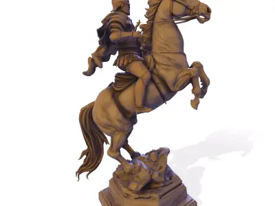 The General s Charge Sculpture 3D print model