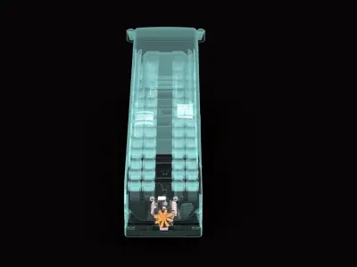 Bus X-ray 3D model