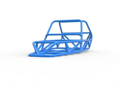Frame for old school Sand Rail buggy Scale 1 to 25 3D print model