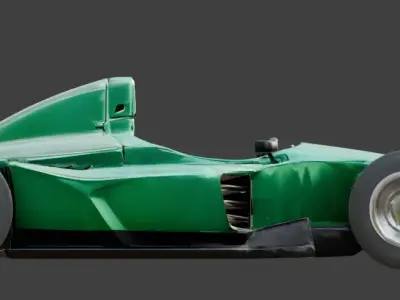 Futuristic Formula Racing Car 3D Model V01 Low-poly 3D model