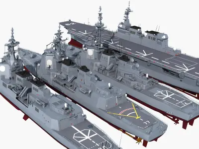 Japanese moye Aida Kongo Hyuga 3D model