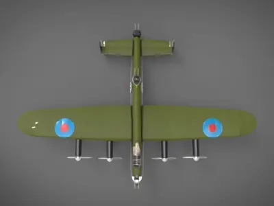 Avro Lancaster 3D model get