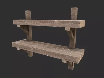 Medieval Environment Props 10 Living Room Decor Props Pack Low-poly 3D model
