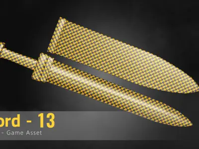 Sword-13 Low-poly 3D model
