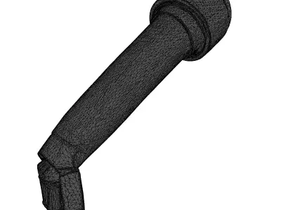 Futuristic Robotic Carbon Fiber Arm 3D model