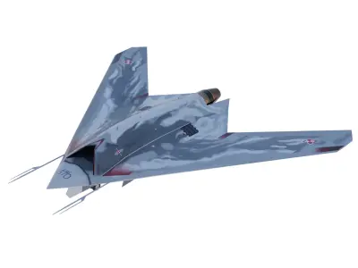 UAV drone set - 5 aircrafts 3D Model Collection