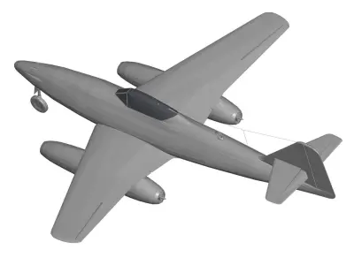 Messerschmitt Me 262 3D model purchase