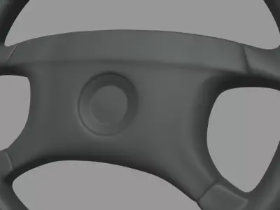 Steering Wheel Car 08 Low-poly 3D model
