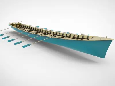 longboat 3D model