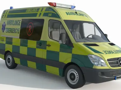 Mercedes Benz Sprinter Ambulance 3D model purchase