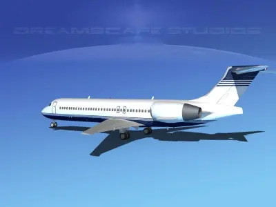 Boeing 717-200 Corporate 2 3D model