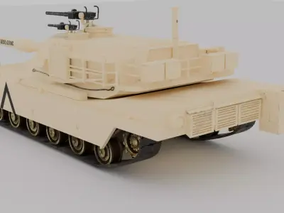 M1A1 Abrams Tank 3D model
