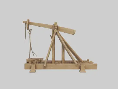 Catapult Model 1 Low-poly 3D model