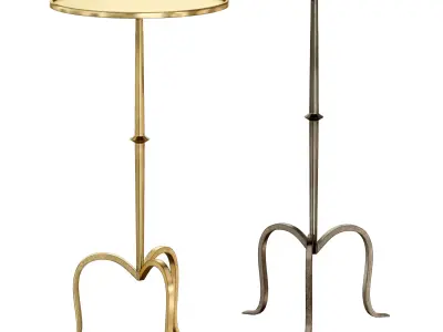 Hand-Forged Martini Table By Visual Comfort 3D model