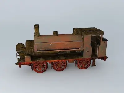 Eco Rail Track ABANDONED Dummy Old Steam Days Free 3D model