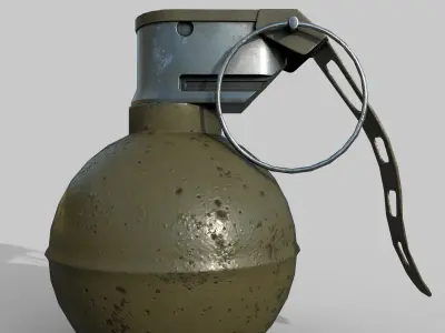 Grenade M67 Low-poly 3D model