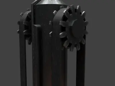 Steam Furnace Free low-poly 3D model